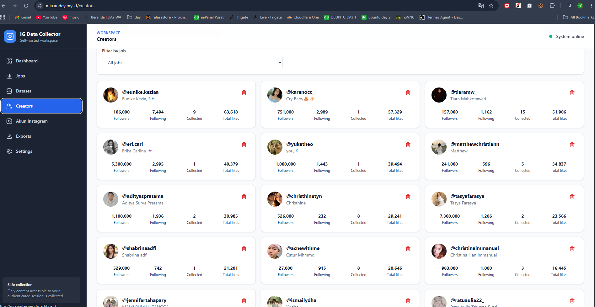 IG SCRAPER CONTENT